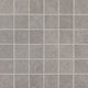 2x2 Haut Monde Straight Joint Grid Mosaic Stone-Look Matte Smooth Porcelain Tile Sparkle Gray