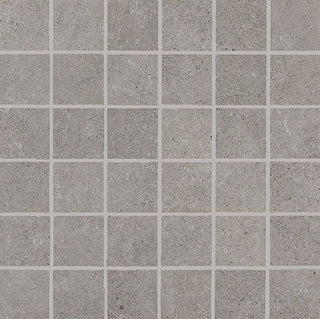 Sparkle Gray - 12x12 Haut Monde Straight Joint Grid Mosaic Stone-Look Matte Smooth Porcelain Tile