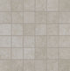 2x2 Haut Monde Straight Joint Grid Mosaic Stone-Look Matte Smooth Porcelain Tile Stone Gray