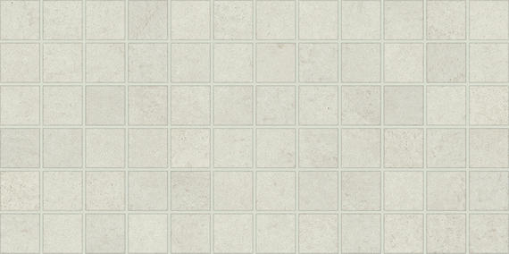 2x2 Windmere Straight Joint  Mosaic Concrete-Look Matte Smooth Ceramic Tile Off white