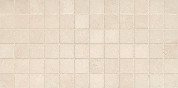 2x2 Affinity Straight Joint  Mosaic Stone-Look Matte Smooth Porcelain Tile Cream Beige