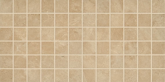 2x2 Affinity Straight Joint  Mosaic Stone-Look Matte Smooth Porcelain Tile Warm Tan