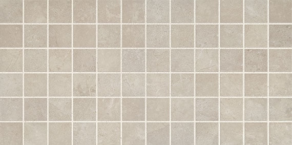 2x2 Affinity Straight Joint  Mosaic Stone-Look Matte Smooth Porcelain Tile Stone Beige