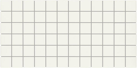 2x2 Color Wheel Mosaic Straight Joint  Mosaic Solid-Color Matte Smooth Ceramic Tile Cream White