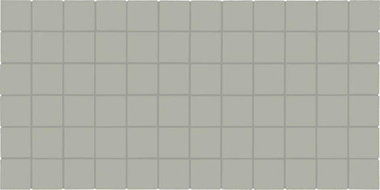 2x2 Color Wheel Mosaic Straight Joint  Mosaic Solid-Color Matte Smooth Ceramic Tile Light Gray