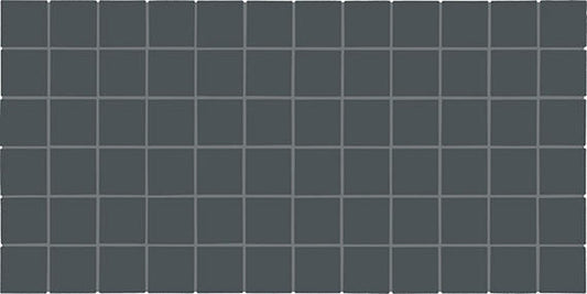2x2 Color Wheel Mosaic Straight Joint  Mosaic Solid-Color Glossy Smooth Ceramic Tile Dark Gray