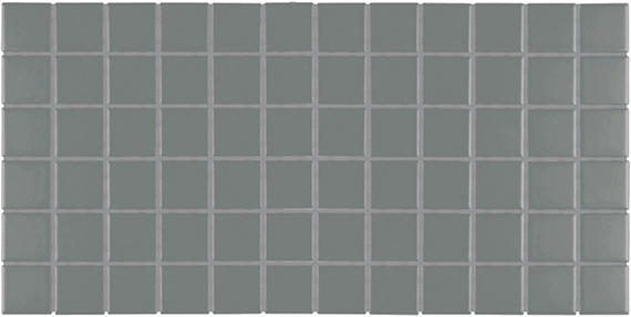 2x2 Color Wheel Mosaic Straight Joint  Mosaic Solid-Color Glossy Smooth Ceramic Tile Gray