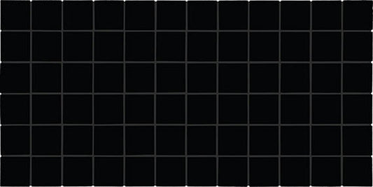 2x2 Color Wheel Mosaic Straight Joint  Mosaic Solid-Color Glossy Smooth Ceramic Tile Black
