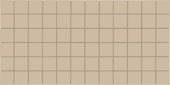 2x2 Color Wheel Mosaic Straight Joint  Mosaic Solid-Color Matte Smooth Ceramic Tile Tan