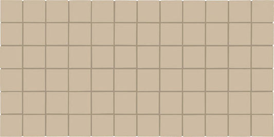 2x2 Color Wheel Mosaic Straight Joint  Mosaic Solid-Color Matte Smooth Ceramic Tile Tan