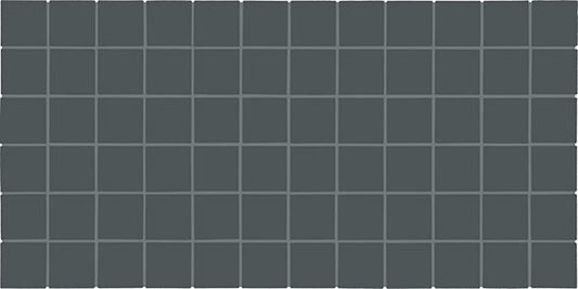 2x2 Color Wheel Mosaic Straight Joint  Mosaic Solid-Color Matte Smooth Ceramic Tile Dark Gray