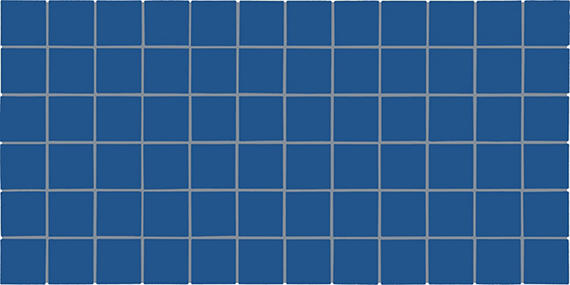 2x2 Color Wheel Mosaic Straight Joint  Mosaic Solid-Color Glossy Smooth Ceramic Tile Dark Blue