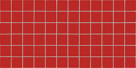 2x2 Color Wheel Mosaic Straight Joint  Mosaic Solid-Color Glossy Smooth Ceramic Tile Red