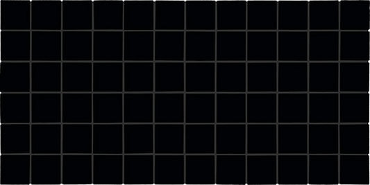 2x2 Color Story Mosaics  Mosaic Solid-Color Glossy Smooth Ceramic Tile Jet Black