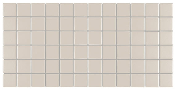 2x2 Color Story Mosaics  Mosaic Solid-Color Glossy Smooth Ceramic Tile Light Cream
