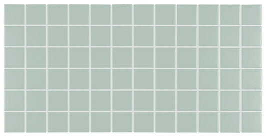 2x2 Color Story Mosaics  Mosaic Solid-Color Glossy Smooth Ceramic Tile Light Green