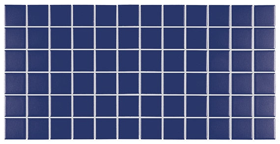 2x2 Color Story Mosaics  Mosaic Solid-Color Glossy Smooth Ceramic Tile Sapphire Blue