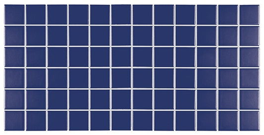 2x2 Color Story Mosaics  Mosaic Solid-Color Glossy Smooth Ceramic Tile Sapphire Blue