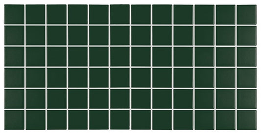 2x2 Color Story Mosaics  Mosaic Solid-Color Glossy Smooth Ceramic Tile Emerald Green