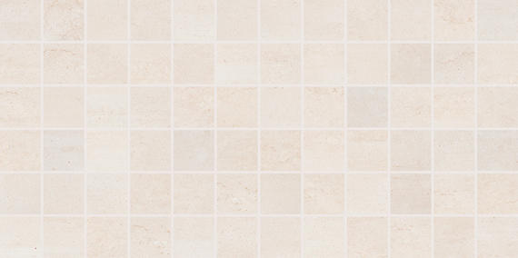 2x2 Cove Creek Straight Joint  Mosaic Stone-Look Matte Smooth Porcelain Tile Off White