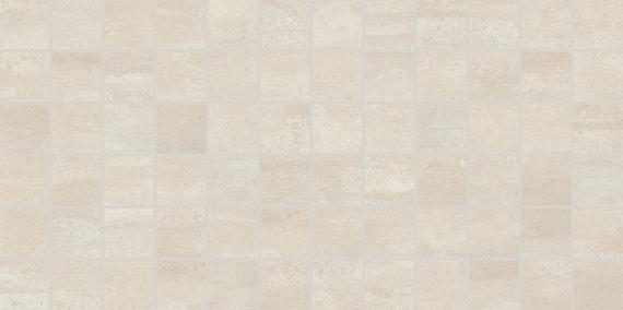 2x2 Cove Creek Straight Joint  Mosaic Stone-Look Matte Smooth Porcelain Tile Ivory Beige