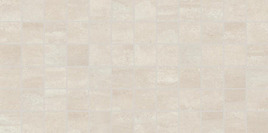 2x2 Cove Creek Straight Joint  Mosaic Stone-Look Matte Smooth Porcelain Tile Ivory Beige