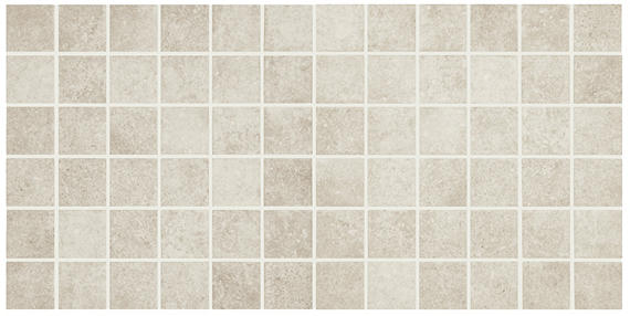 2x2 Historic Limestone  Mosaic Stone-Look Matte Textured Porcelain Tile Gray Beige