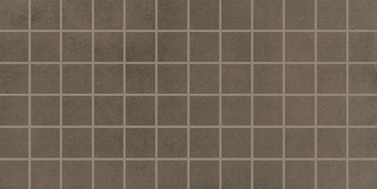2x2 Portfolio  Mosaic Concrete-Look Matte Smooth Porcelain Tile Mocha Brown