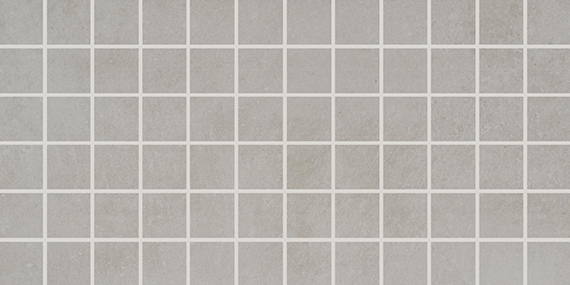 2x2 Portfolio  Mosaic Concrete-Look Matte Smooth Porcelain Tile Light Gray