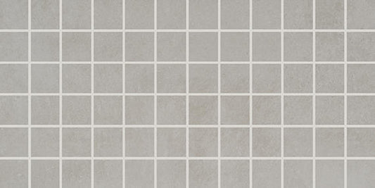 2x2 Portfolio  Mosaic Concrete-Look Matte Smooth Porcelain Tile Light Gray