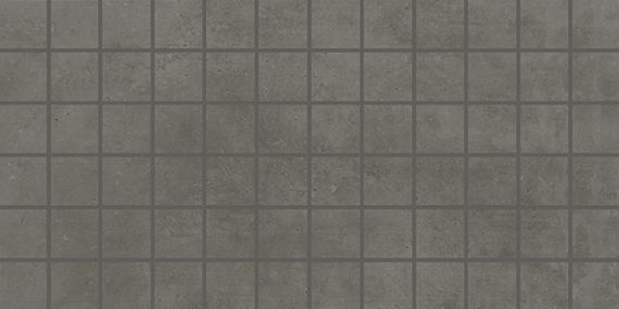 2x2 Portfolio  Mosaic Concrete-Look Matte Smooth Porcelain Tile Charcoal Gray