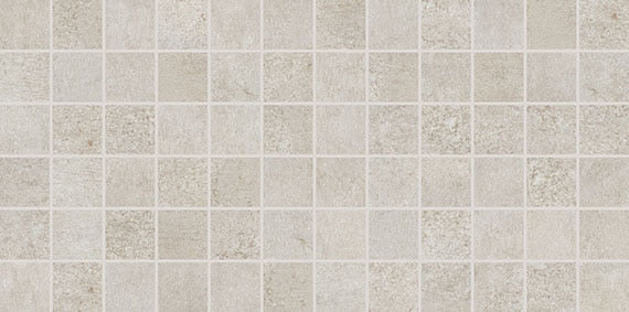 2x2 Reminiscent Grid  Mosaic Concrete-Look Matte Smooth Porcelain Tile Light Beige