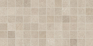 12x24 Reminiscent Grid Mosaic Concrete-Look Matte Smooth Porcelain Tile