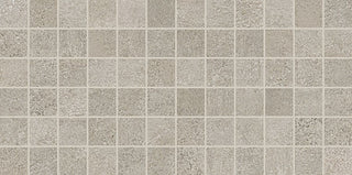 12x24 Reminiscent Grid Mosaic Concrete-Look Matte Smooth Porcelain Tile