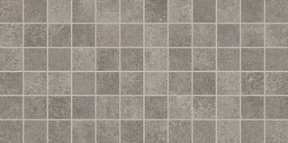 12x24 Reminiscent Grid Mosaic Concrete-Look Matte Smooth Porcelain Tile