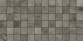 12x24 Slate Attache Mosaic Stone-Look Matte Smooth Porcelain Tile