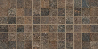 12x24 Slate Attache Mosaic Stone-Look Matte Smooth Porcelain Tile