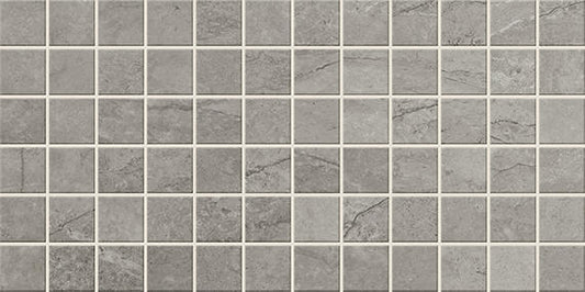 2x2 Stone Theory  Mosaic Stone-Look Matte Smooth Porcelain Tile Slate Gray