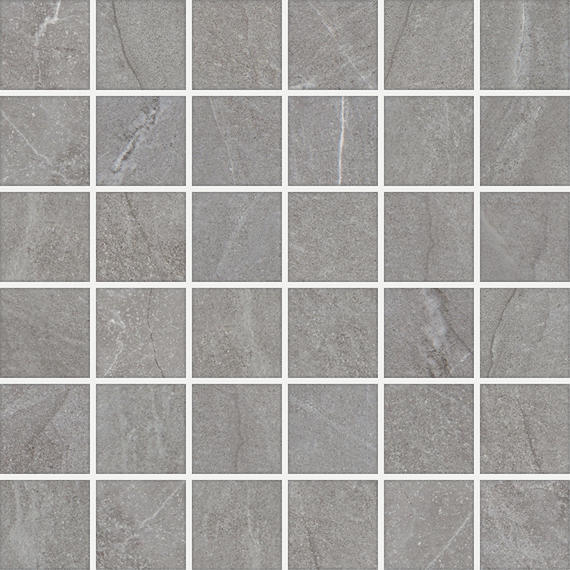 2x2 Marble Obsession  Mosaic Marble-Look Matte Smooth Porcelain Tile Pale Gray