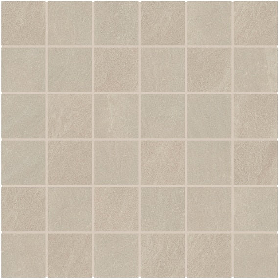 2x2 Modern Oasis Grid  Mosaic Stone-Look Matte Smooth Porcelain Tile Beige