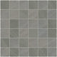 2x2 Modern Oasis Grid  Mosaic Stone-Look Matte Smooth Porcelain Tile Dark Gray