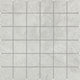 2x2 Choice Straight Joint  Mosaic Stone-Look Matte Smooth Ceramic Tile Light White Gray