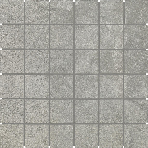 2x2 Choice Straight Joint  Mosaic Stone-Look Matte Smooth Ceramic Tile Dark Gray