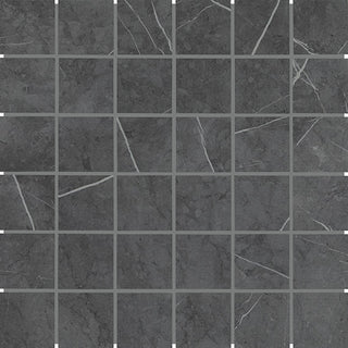 12x24 Platinum Straight Joint Mosaic Marble-Look Matte Smooth Porcelain Tile