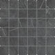 2x2 Platinum Straight Joint  Mosaic Marble-Look Matte Smooth Porcelain Tile Dark Gray