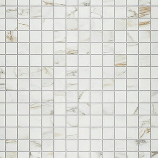 12x24 Platinum Straight Joint Mosaic Marble-Look Matte Smooth Porcelain Tile