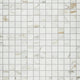 2x2 Platinum Straight Joint  Mosaic Marble-Look Matte Smooth Porcelain Tile White Gold