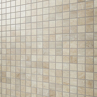 Almond - 12x24 Platinum Straight Joint Mosaic Marble-Look Matte Smooth Porcelain Tile