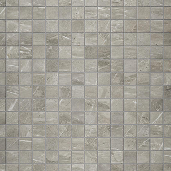 2x2 Platinum Straight Joint  Mosaic Marble-Look Matte Smooth Porcelain Tile Dove Gray