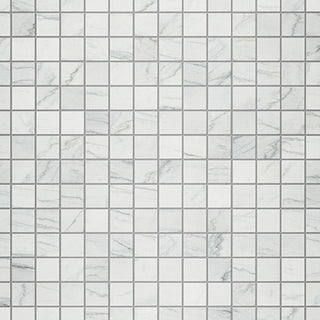 12x24 Platinum Straight Joint Mosaic Marble-Look Matte Smooth Porcelain Tile